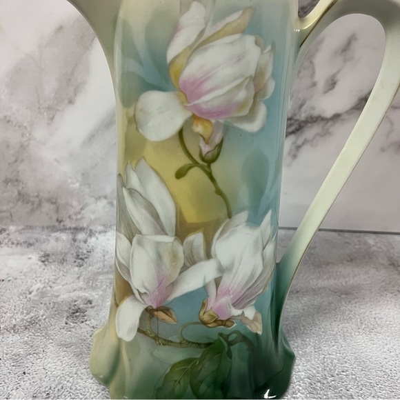 Beautiful Vintage RS Germany Large Porcelain Chocolate Pot Pitcher - Picture 7 of 16